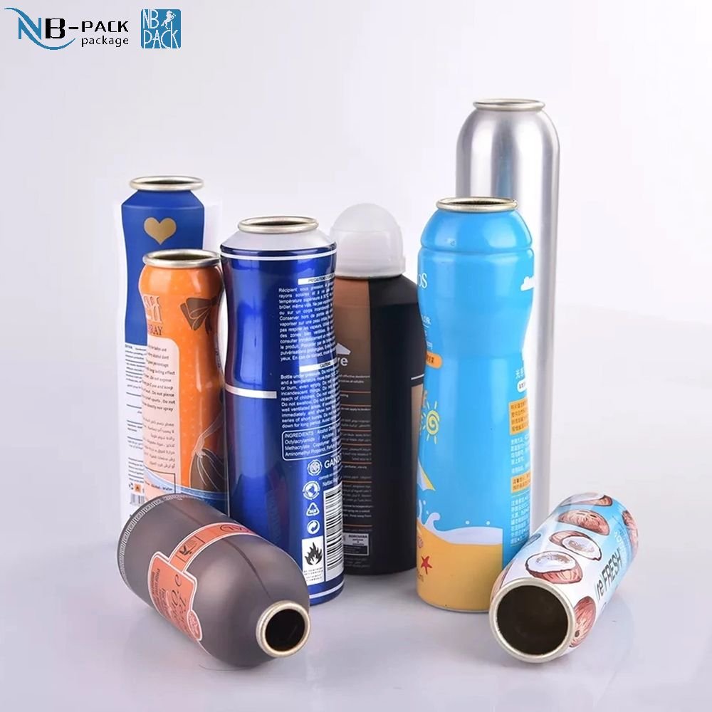 High-Grade Aluminum Aerosol Can with Custom Logo for Skincare and Beauty Use
