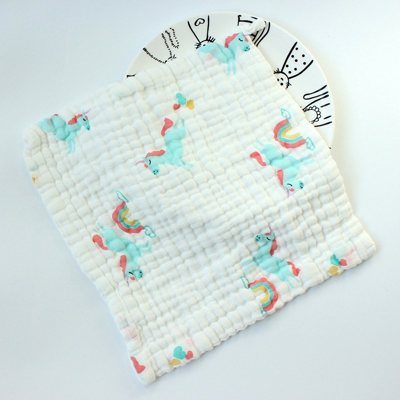 wholesale cheap price 100% cotton newborn handkerchief soft 6layers muslin baby face towel