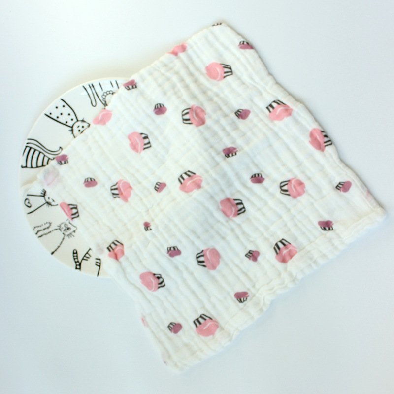 wholesale cheap price 100% cotton newborn handkerchief soft 6layers muslin baby face towel