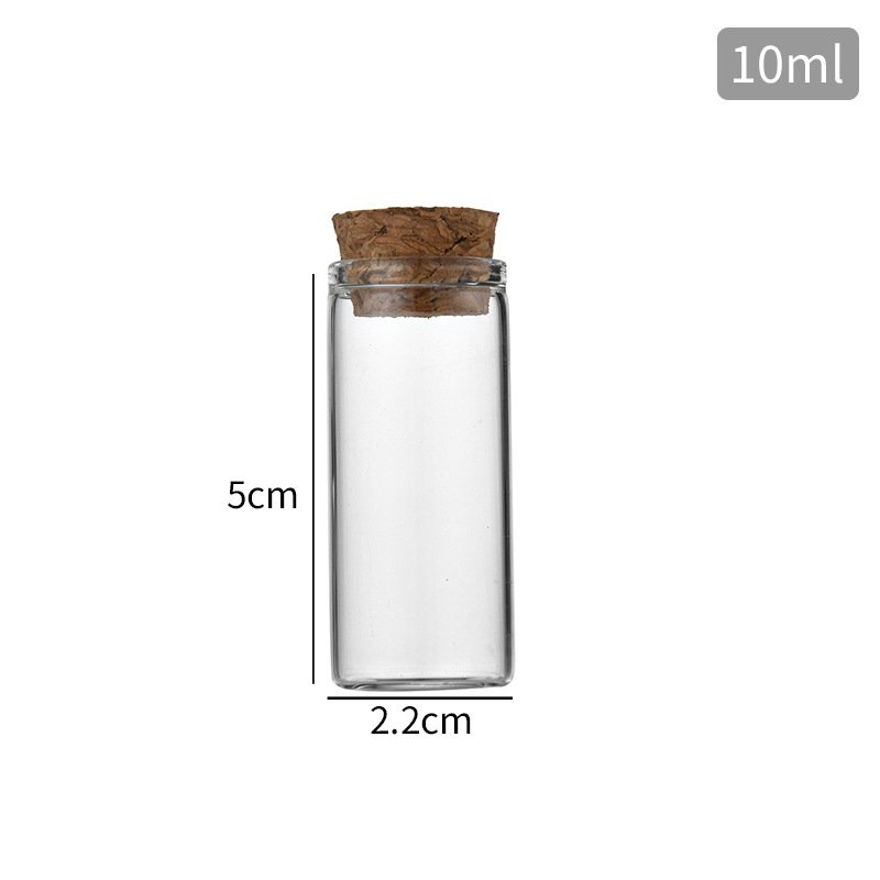 Hot sale 22 bayonet 5ml 8ml 10ml 14ml 16ml 20ml control bottle wishing bottle floating cork small glass bottle