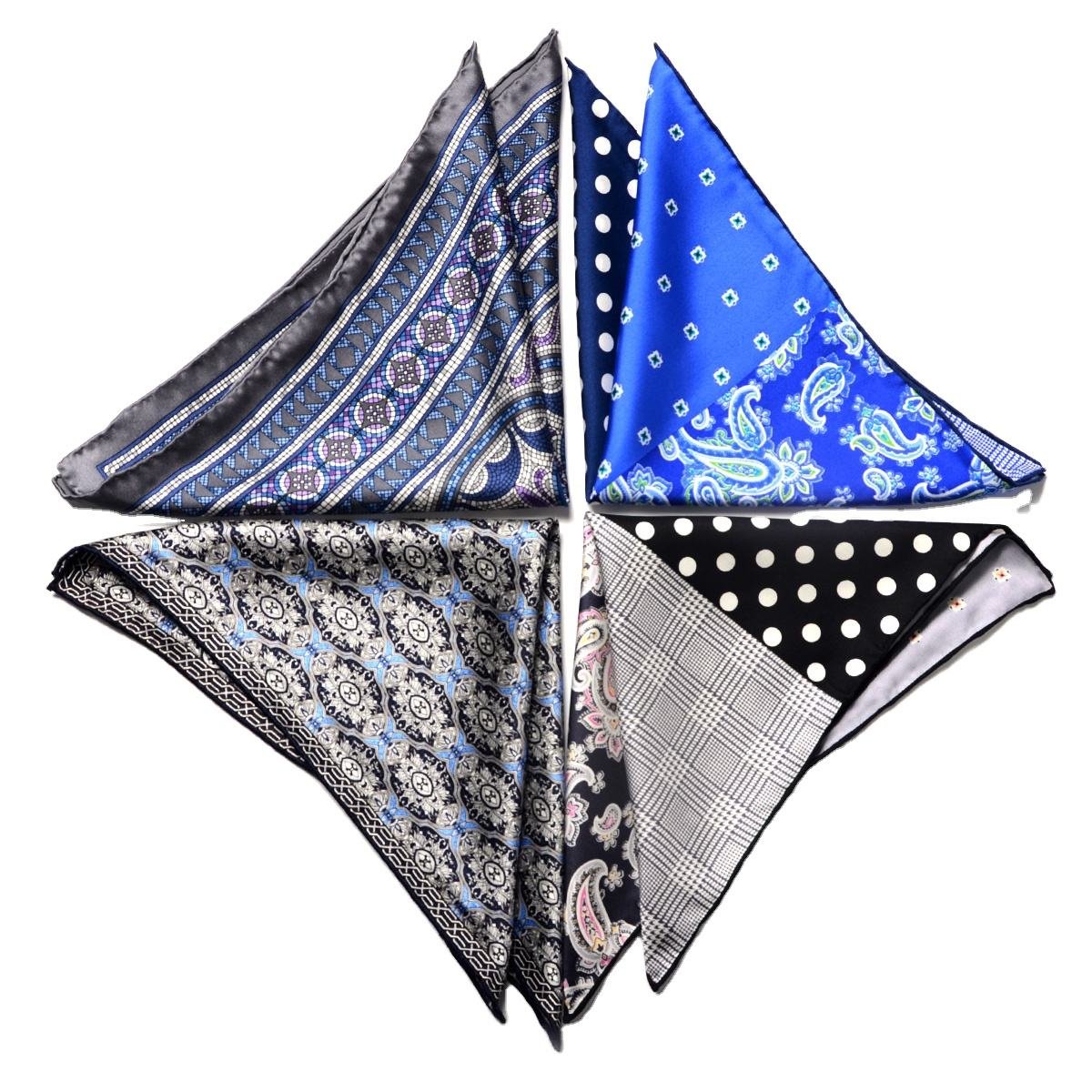 Chinese Manufacturer Wholesale/Custom Fashion Handkerchiefs Digital Printed Quality 100% Silk Pocket Square For Business Men