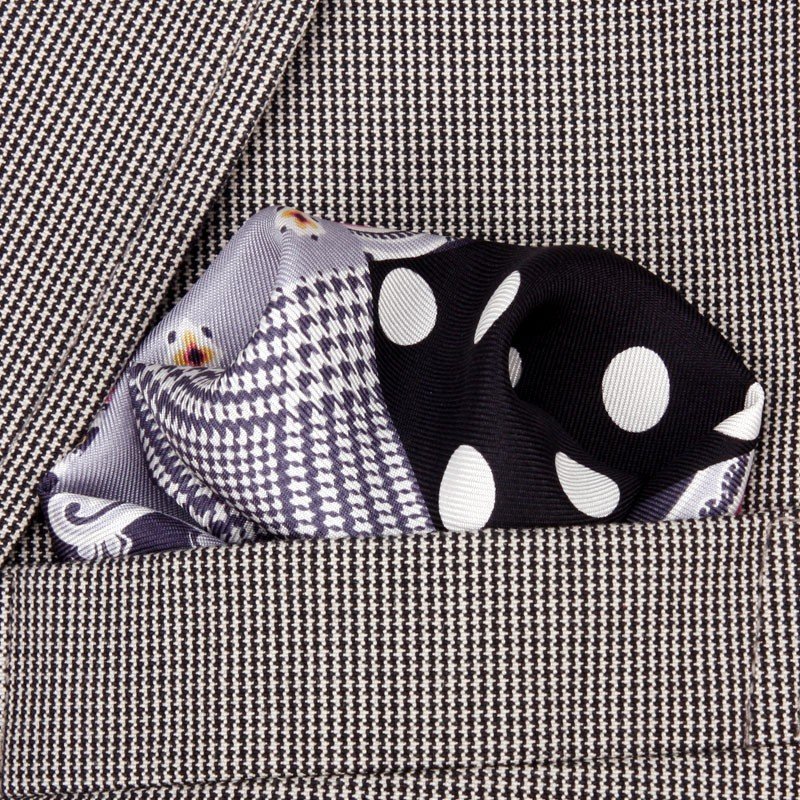 Chinese Manufacturer Wholesale/Custom Fashion Handkerchiefs Digital Printed Quality 100% Silk Pocket Square For Business Men