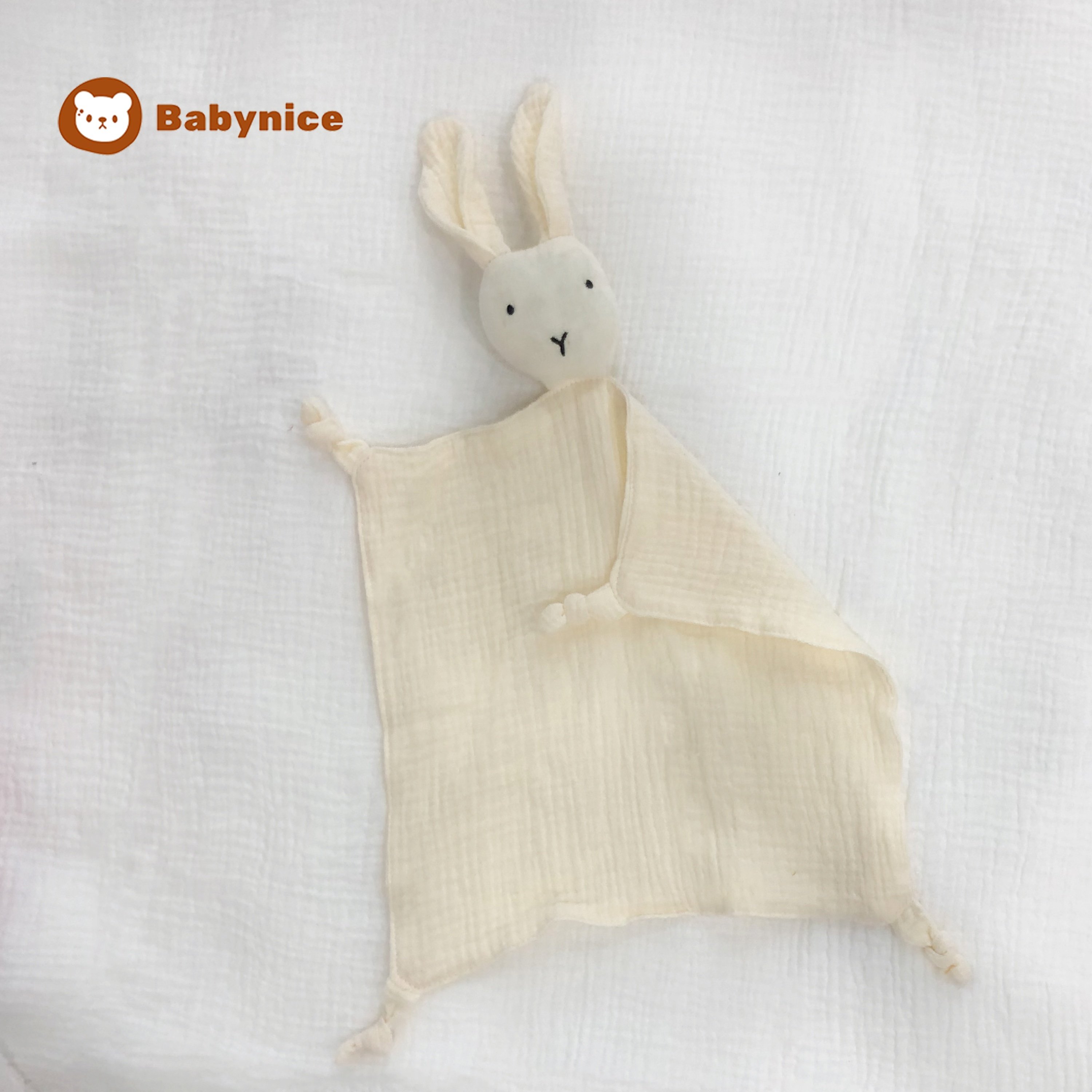 Wholesale Baby Cotton Soothing Towel Baby Sleeping Doll Rabbit Soothing Handkerchief Soothing Toy