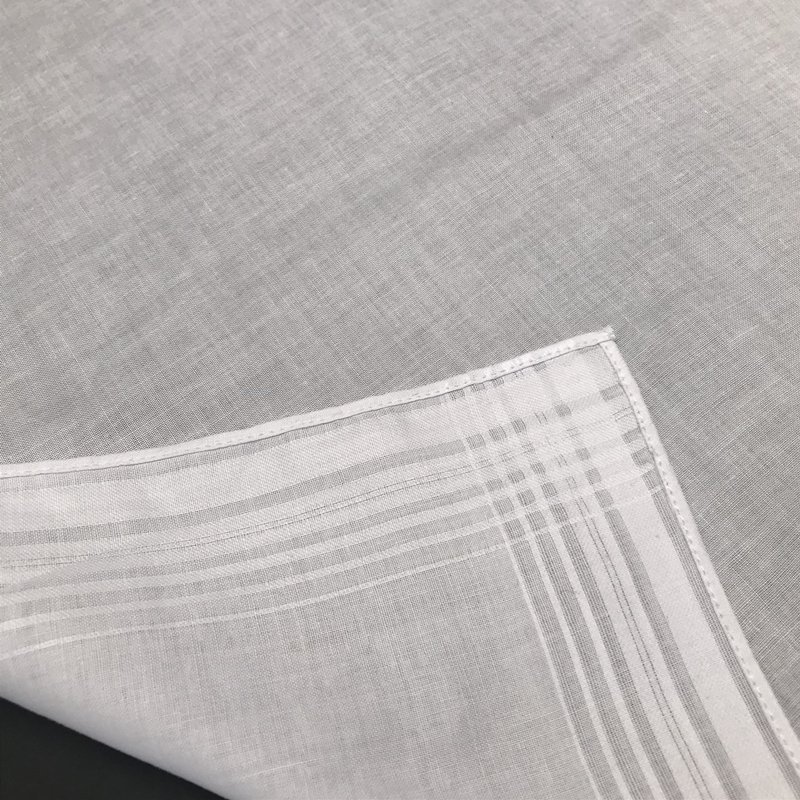 100% cotton wholesale white soft men breathable pocket custom design logo fabric handkerchiefs 40x40cm with pocket