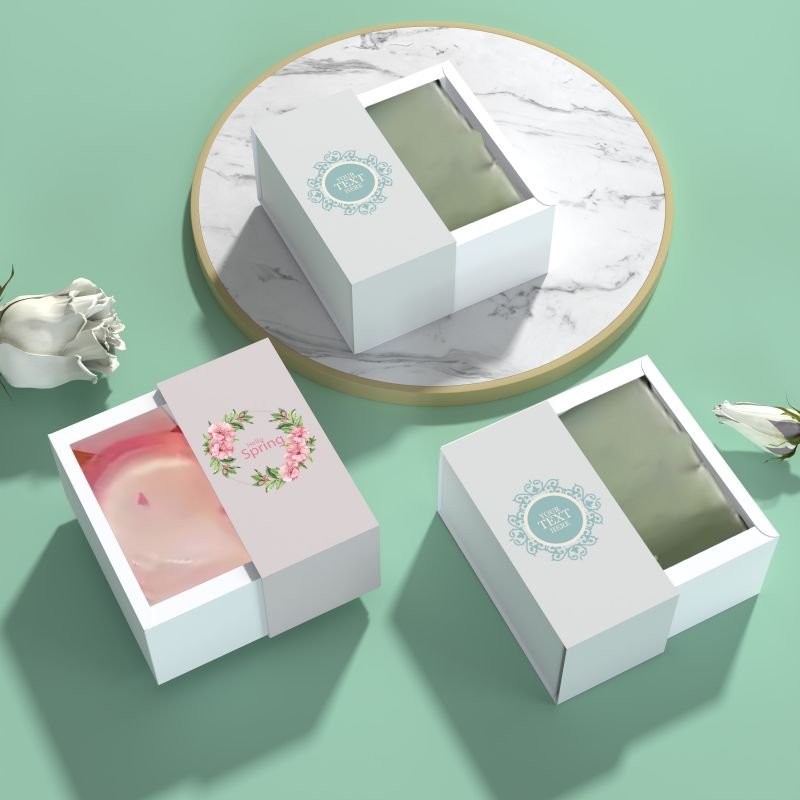 High Quality Environmentally Friendly Biodegradable Material Drawer Box Soap Handmade Soap Packaging Box