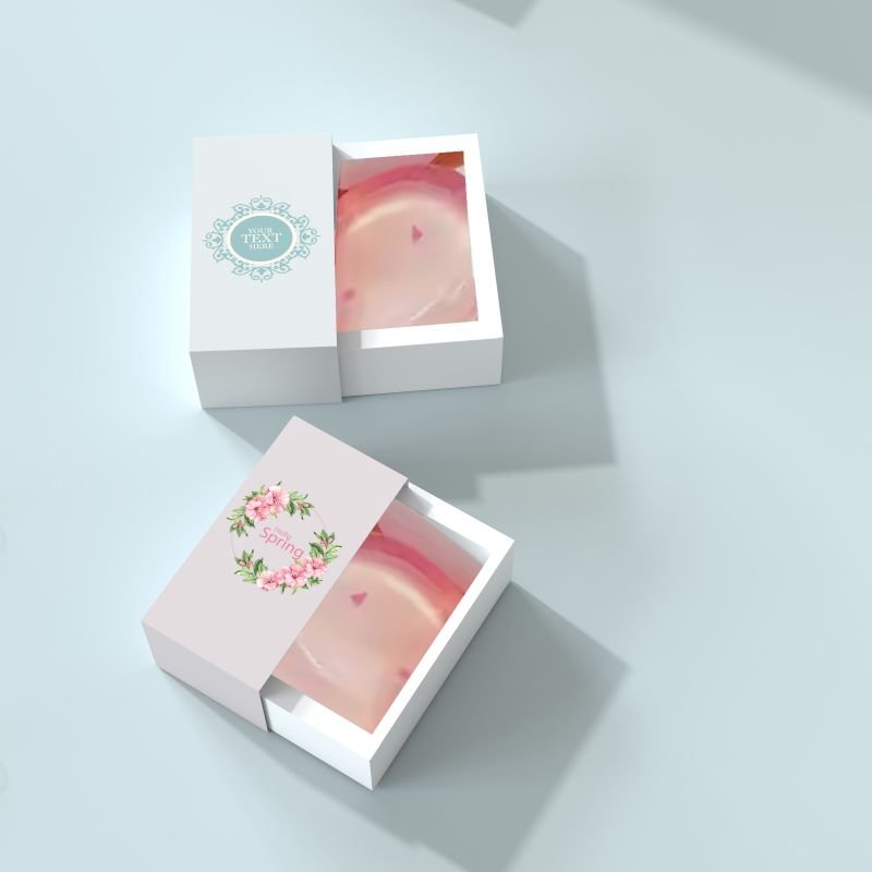 High Quality Environmentally Friendly Biodegradable Material Drawer Box Soap Handmade Soap Packaging Box
