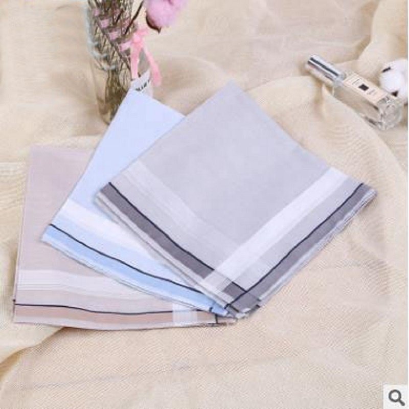 Freeshipping 1pc 43*43cm new 100% Cotton Handkerchiefs Business Men Handkerchief