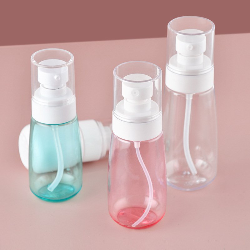 Wholesale Price UPG 30ml 60ml Plastic PETG Thick Bottom Cosmetic Travel Bottle 100ml Clear Pink Spray Bottle For Toner