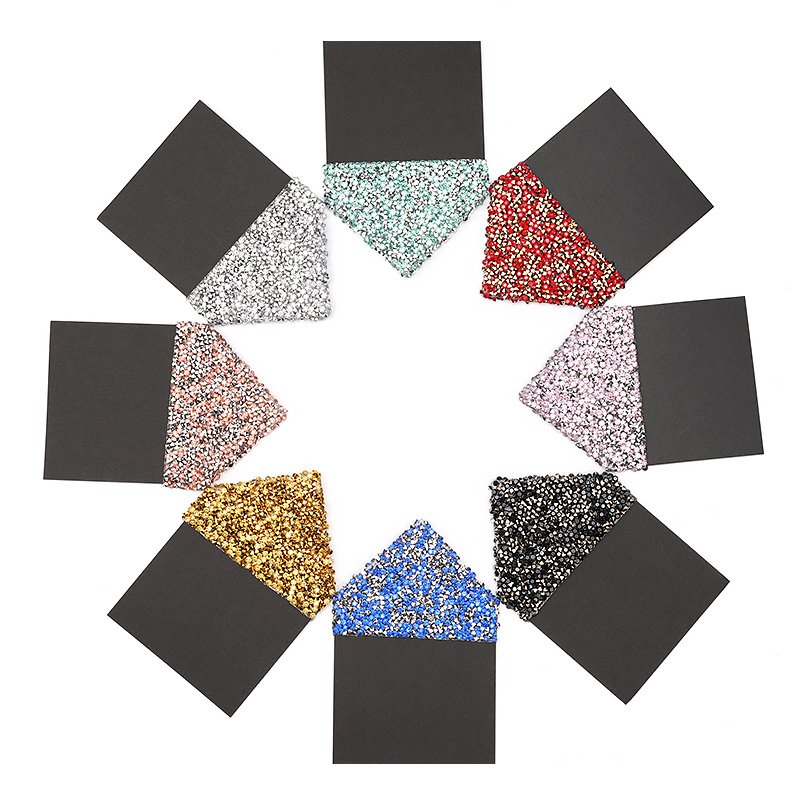 Direct Insertion Type Pre Folded Handkerchief Pocket Square On Card Board Holder