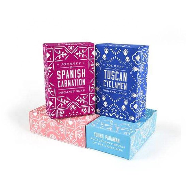 Wholesale Custom Nice Die Cut Kraft Paper Soap Box Packaging Mini Kraft Paper Boxes Perfume Cosmetic Candy Shipping Custom Foil