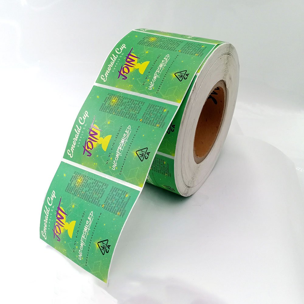Custom Sticker Logo Label Adhesive PP Gold Foil Stickers Waterproof Candles Label Printing For Candle Jars