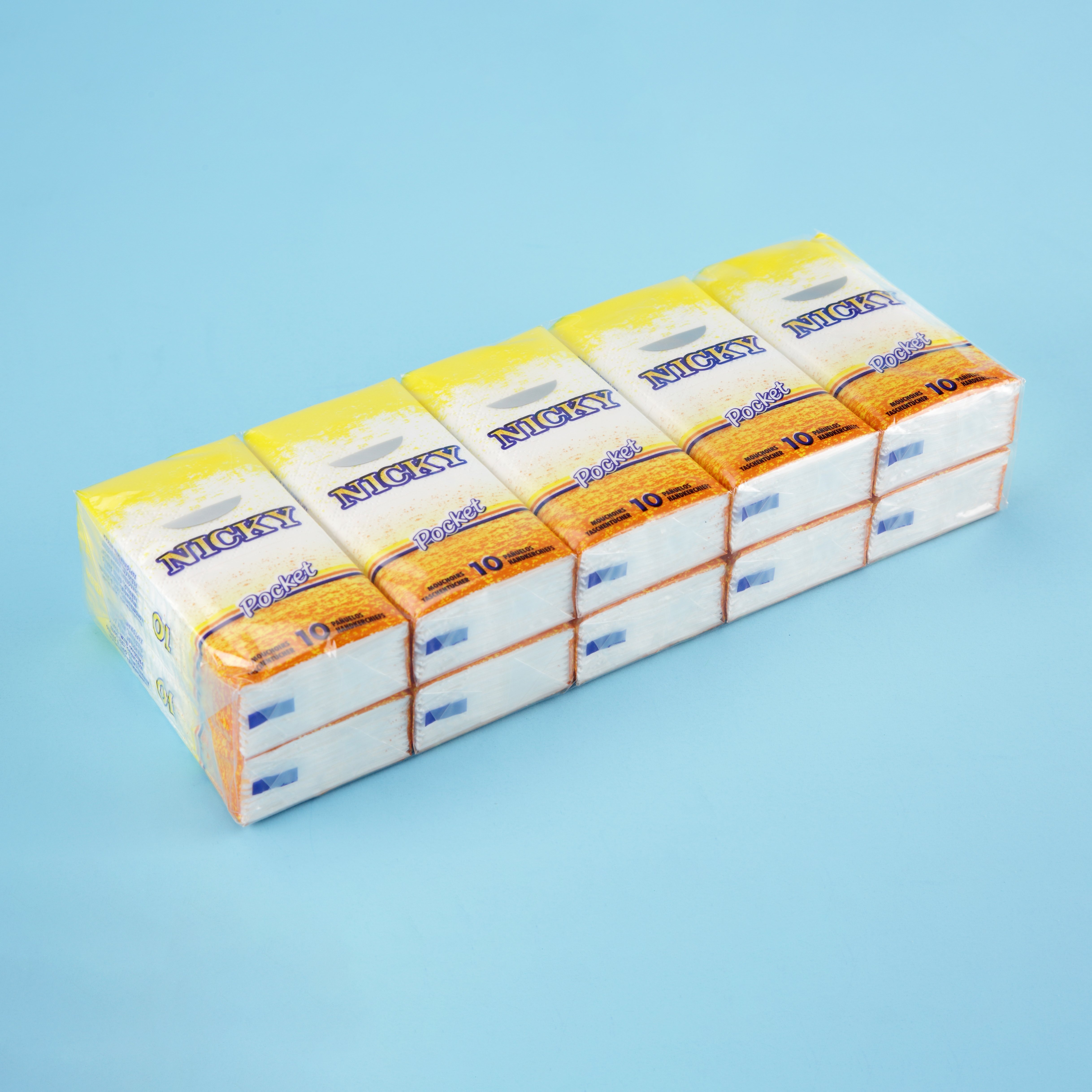Pocket Tissues Soft 4 ply 210*210 Handkerchief Paper Towel Napkins Wholesale Pocket Tissue Customized