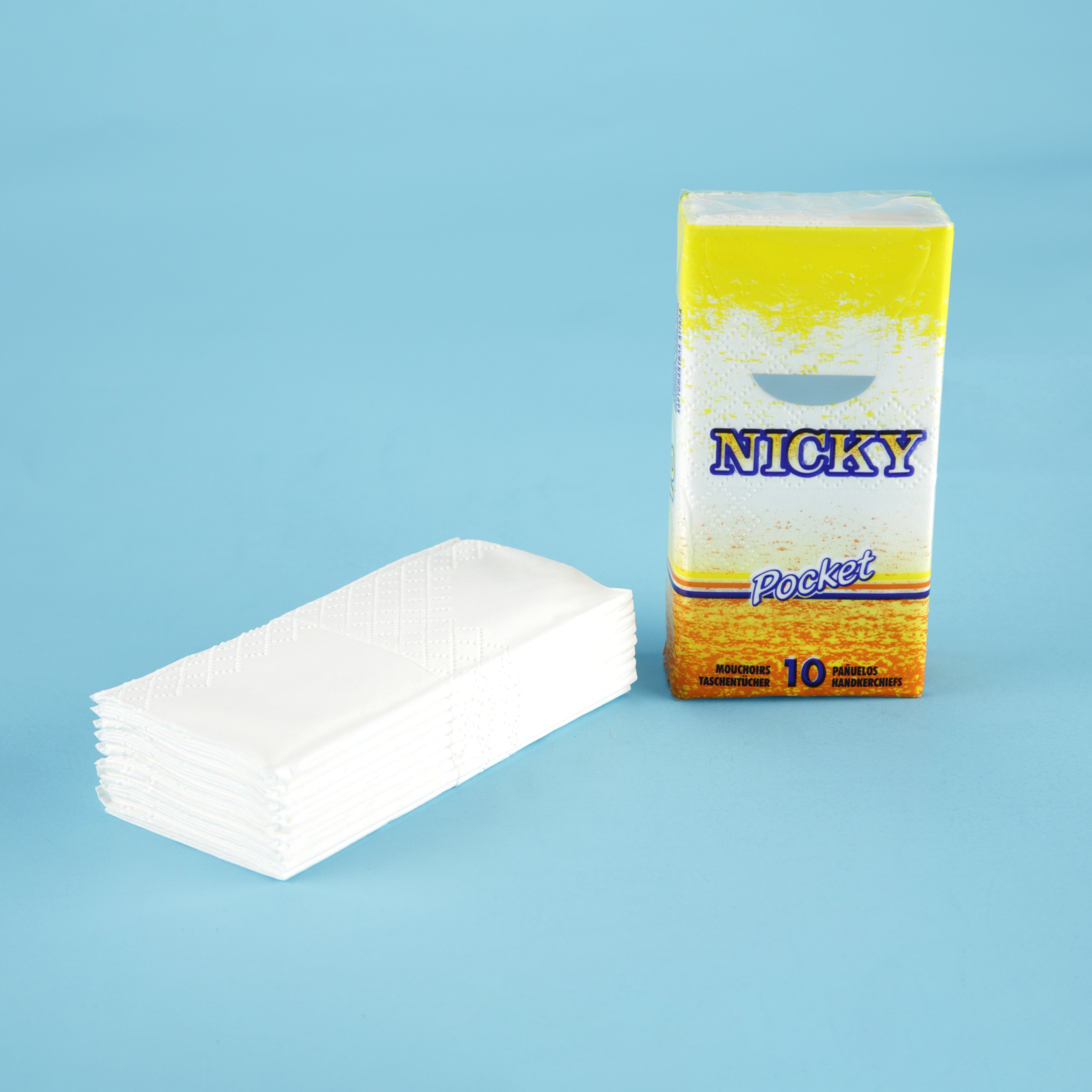 Pocket Tissues Soft 4 ply 210*210 Handkerchief Paper Towel Napkins Wholesale Pocket Tissue Customized