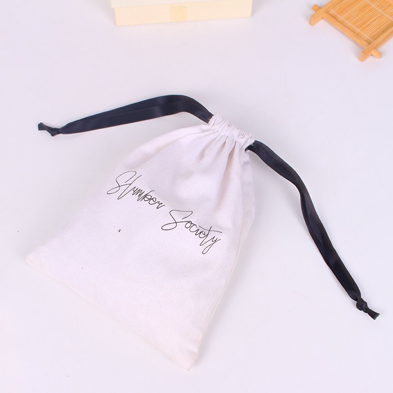Custom Design Logo Print Cotton Canvas Pouch Reusable Wholesale Fashion Bag Cotton Shopping