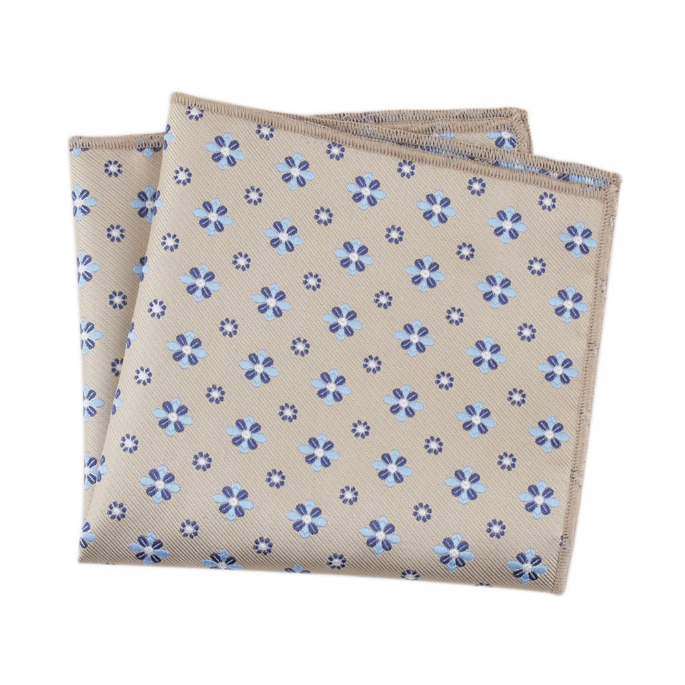 Hot Sell Business Men Wedding Jacquard Paisley Men's Hand Rolled Silk Pocket Handkerchief For Shirt