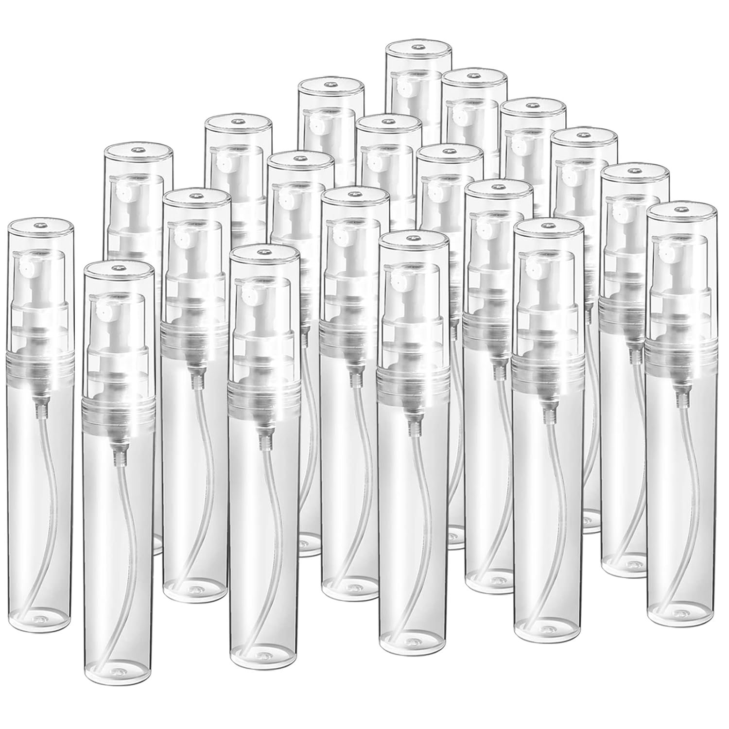 Fancy Luxury Wholesale Round 2ml 3ml 5ml 10ml Mini Empty Clear Spray Bottle Glass Perfume Sample Atomizer Tester Oil Packaging
