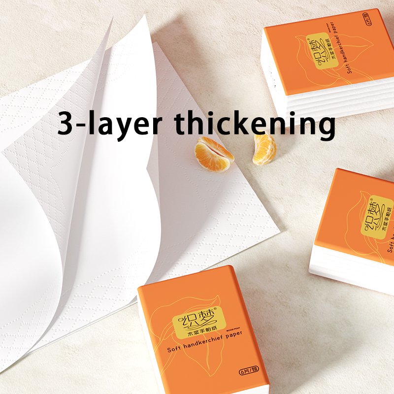 custom new 3-layer pocket paper towels 10-pack handkerchiefs and tissues for travel 3 ply