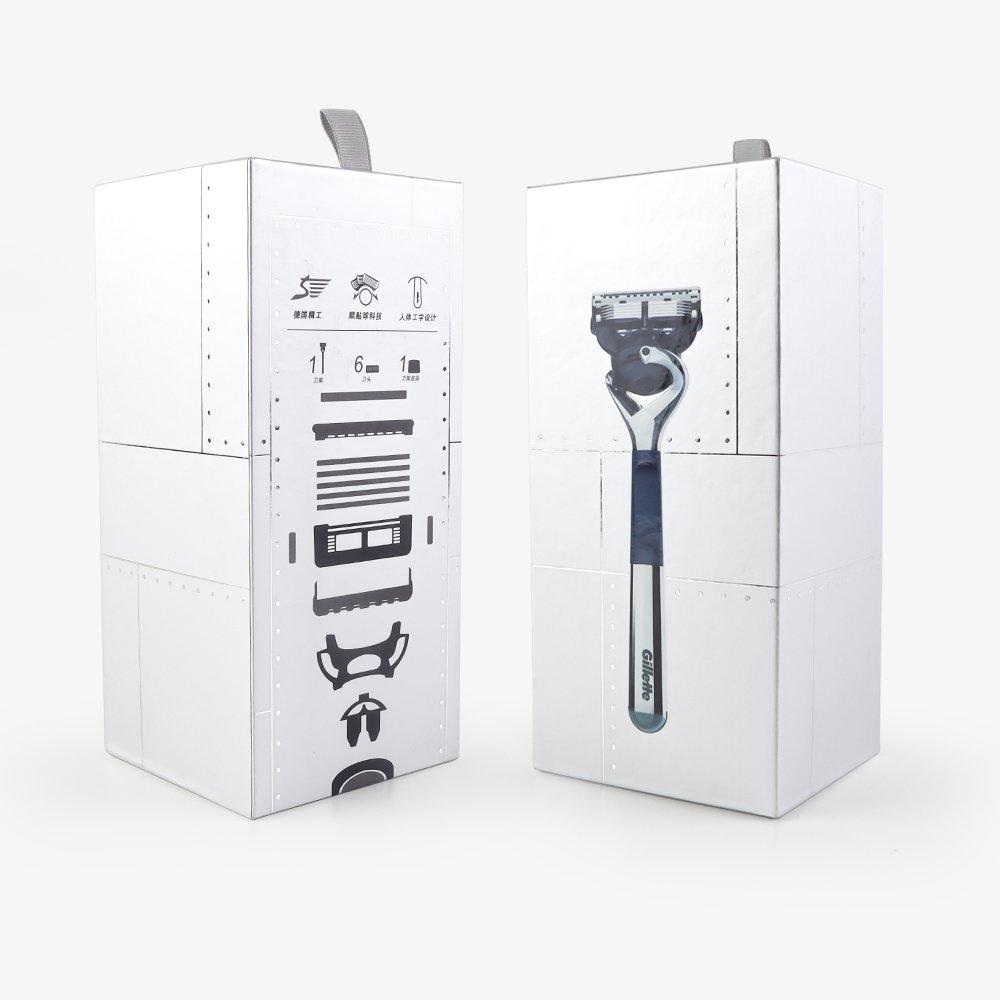 Luxury Customized Personal Care Drawer Box Gift Boxes Shaver Men Rigid Box with EVA