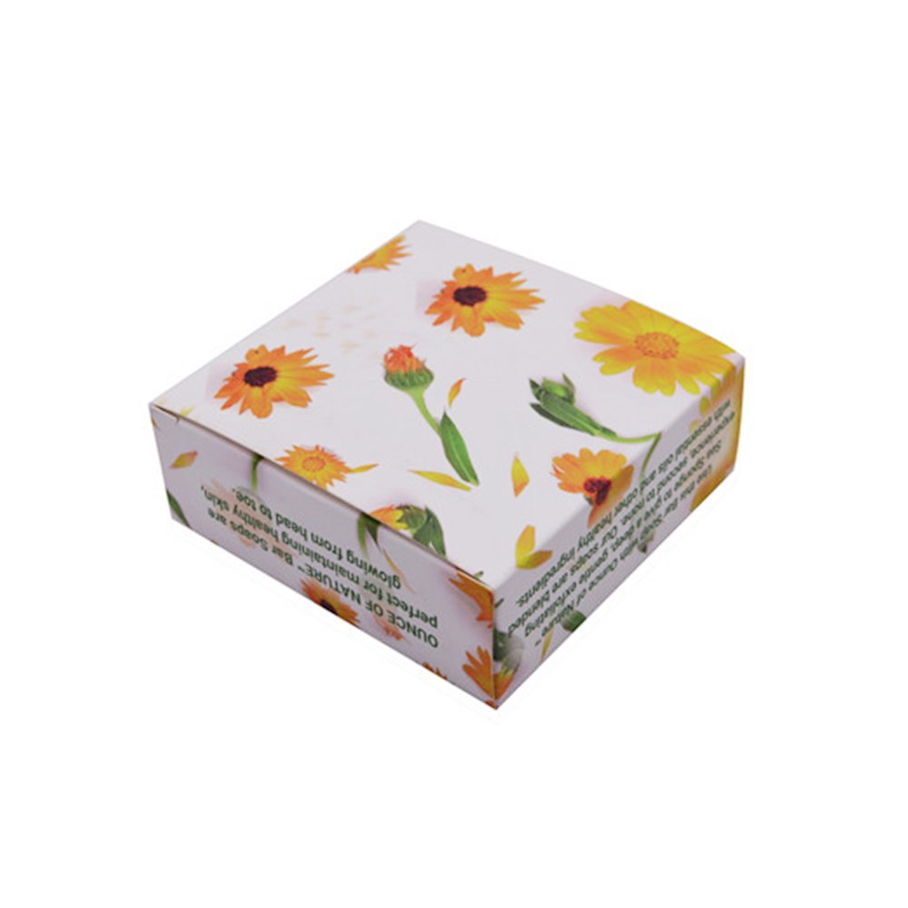 Free Design Washing Soap Bar Packaging Boxes Small Handmade Soap Bath Bombs Cosmetic Packaging Art Paper Box With PET Window