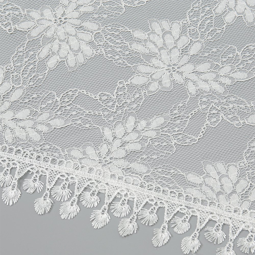Embroidered Triangle Lace Scarf for Church Shawl Spanish Mantilla Catholic Veil Church Scarf for Women Handkerchief Black White