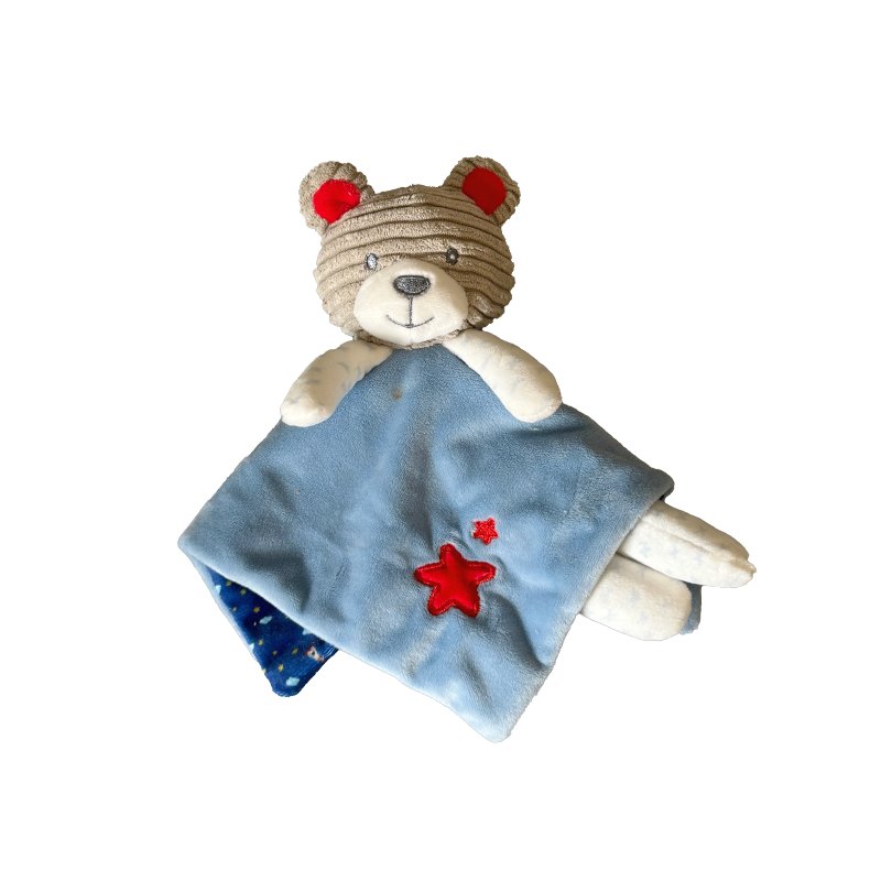 Newly designed baby learn talk handkerchief 0-6 months bear plush toys for kids sleeping accompaniment