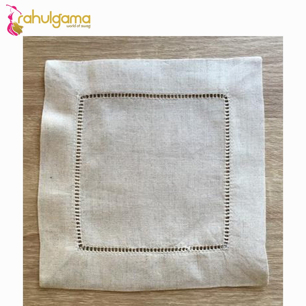 Custom 100% French Linen Table Napkin Stone Washed 100% Cotton Napkins for Kitchen Woven Printed Roll Pattern Disposable Towels