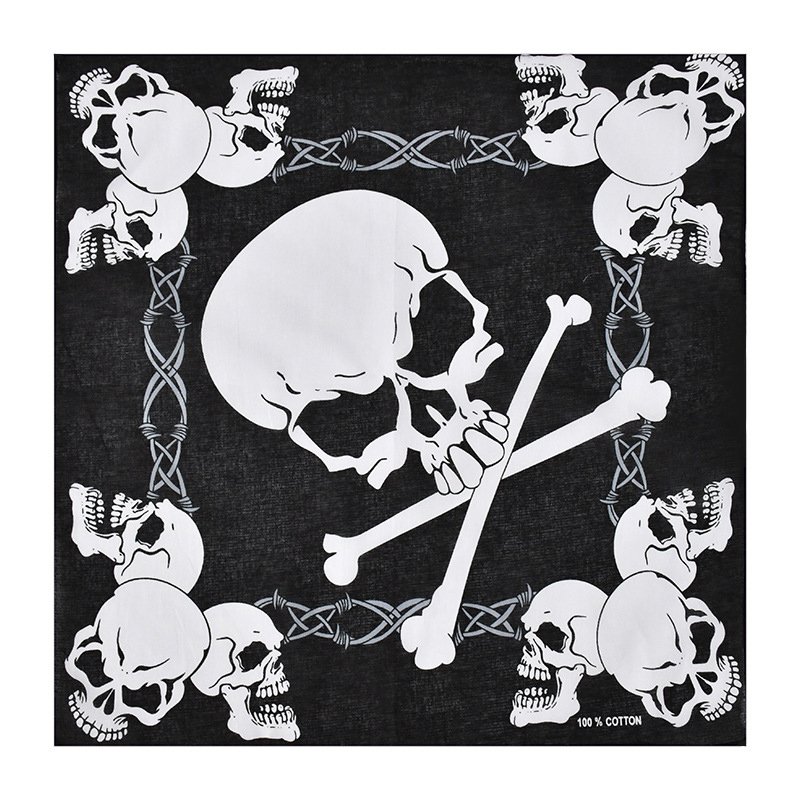 Customized Outdoor Winter Square Bandana Custom Logo Dacron Cotton Sports Headband Seamless Bandana For Men