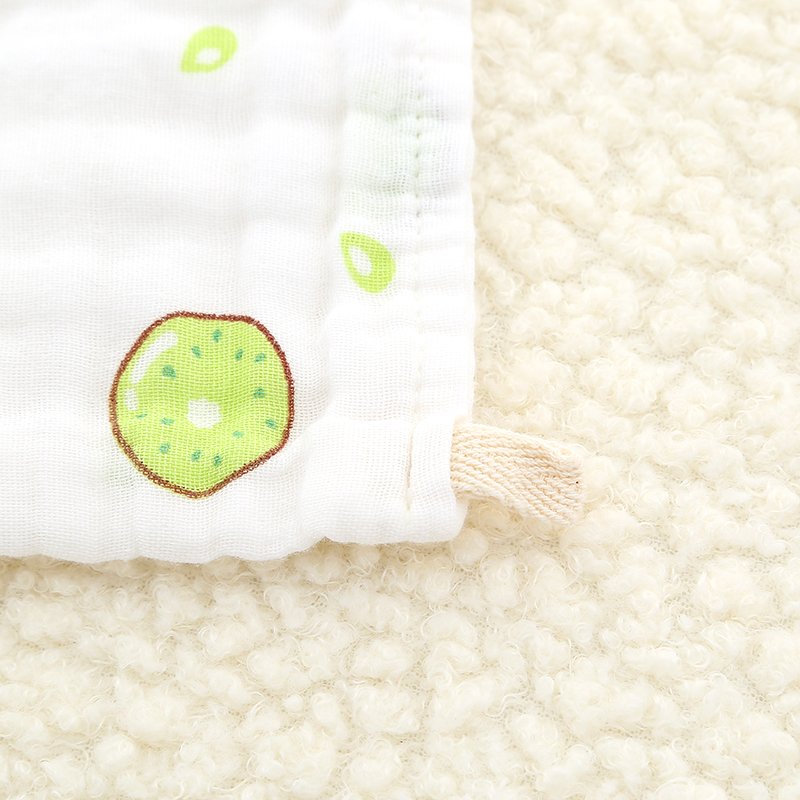 baby saliva towel, feeding towel, soft cartoon baby handkerchief, 6-layer cotton gauze square towel