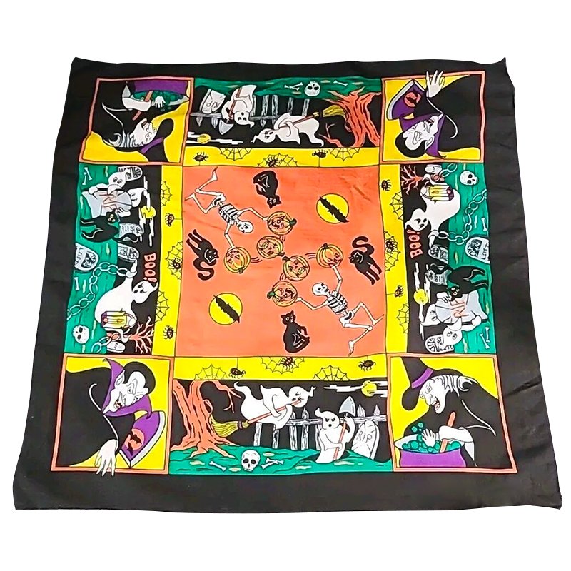 custom silk bandana printed classic logo cotton custom bandana scarf design multifunctional colourful ethnic bandanas for men