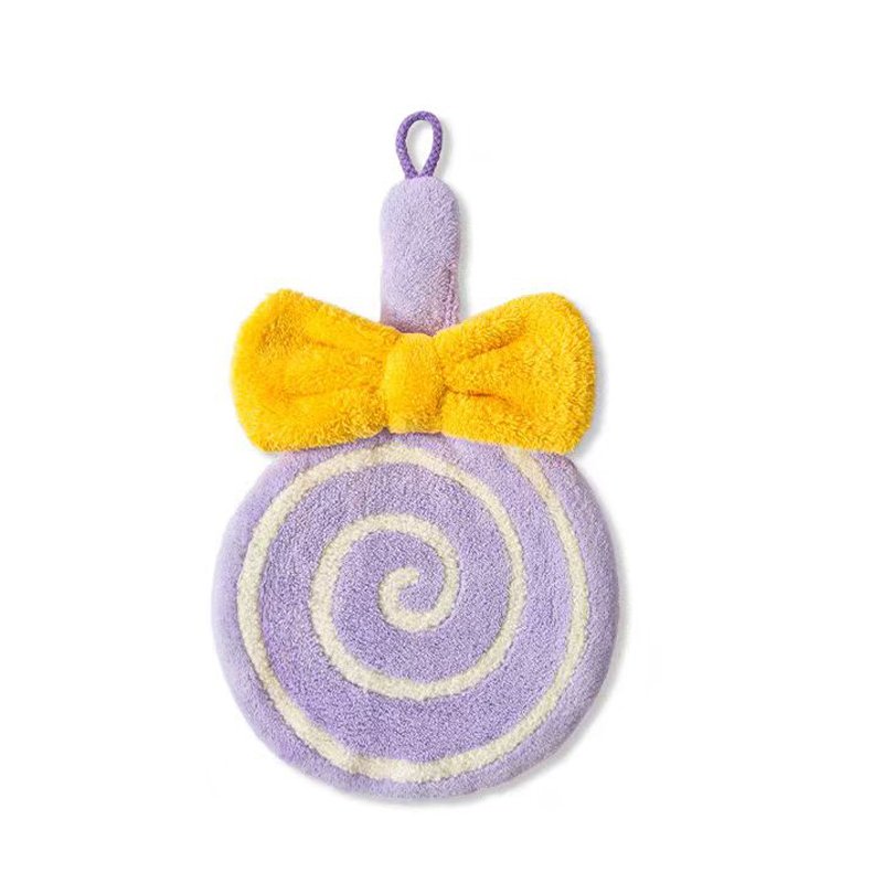 Lovely Small Hanging Handkerchief for Kids Thickened Soft Absorbent Quick Dry Towel for Kitchen and Toilet Recycled Grade