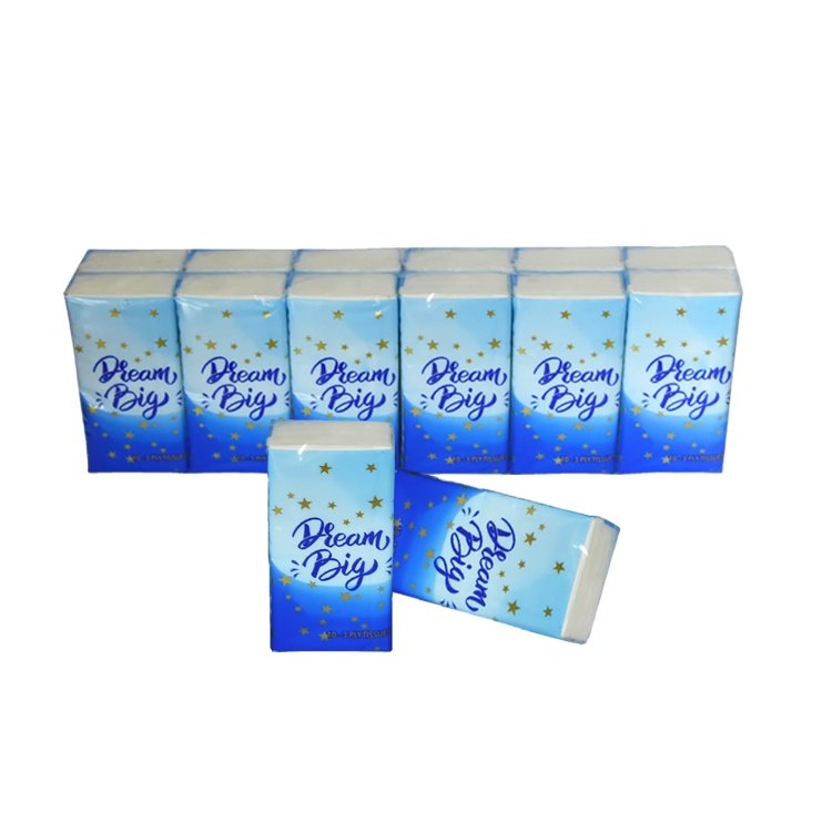 Wholesale Soft Cheap 3-ply mini OEM handkerchief paper