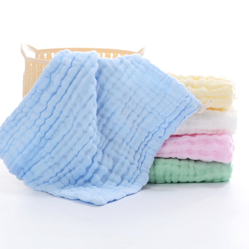 6 Layers Muslin Burp Cloths Baby Muslin Washcloths Natural 100% Cotton Baby Burp Soft Newborn Baby Face Towel