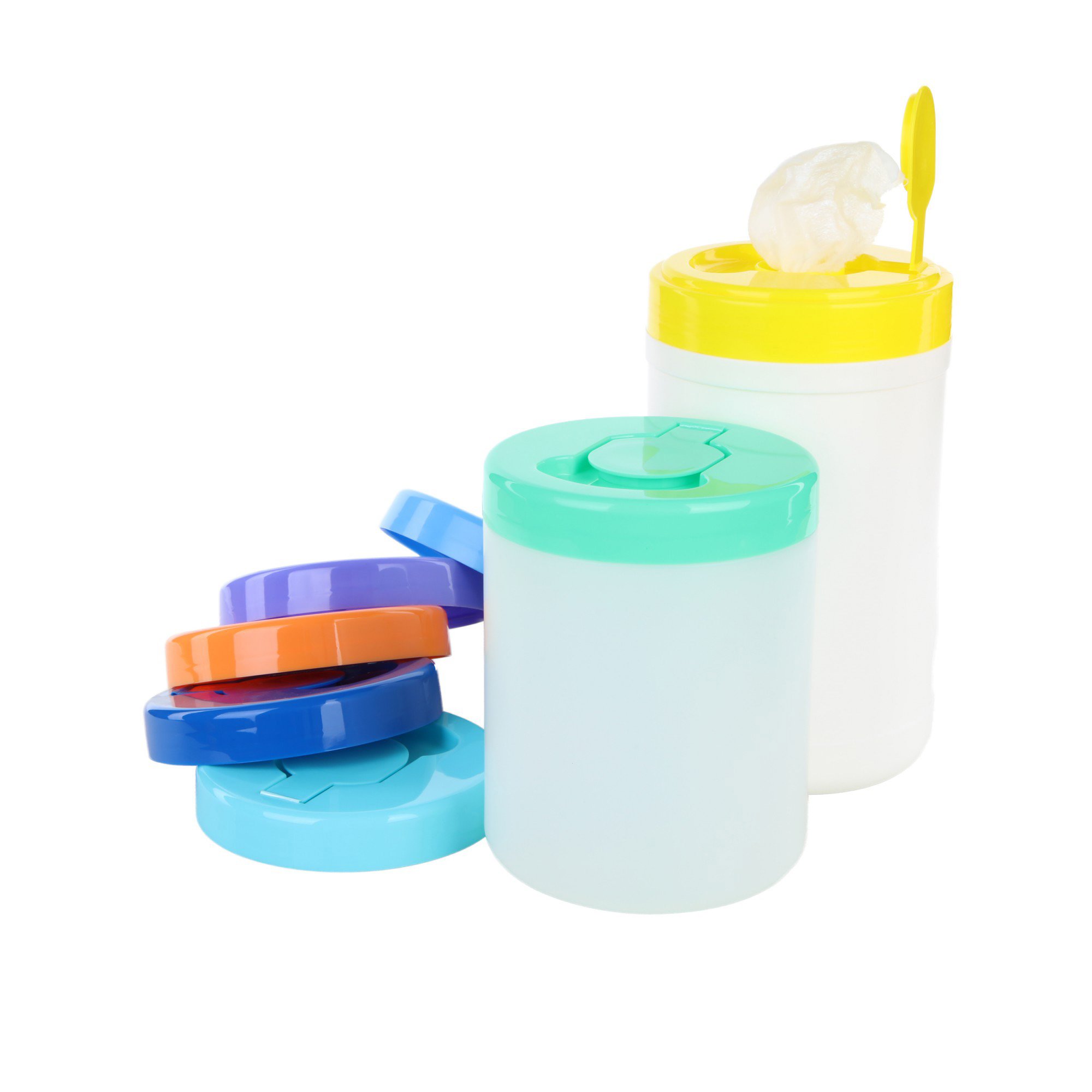 Custom in Stock Multicolor Round Nozzle Plastic Trigger Sprayer Customized Color Cleaning Pump Wet Tissue Bottles Barrel