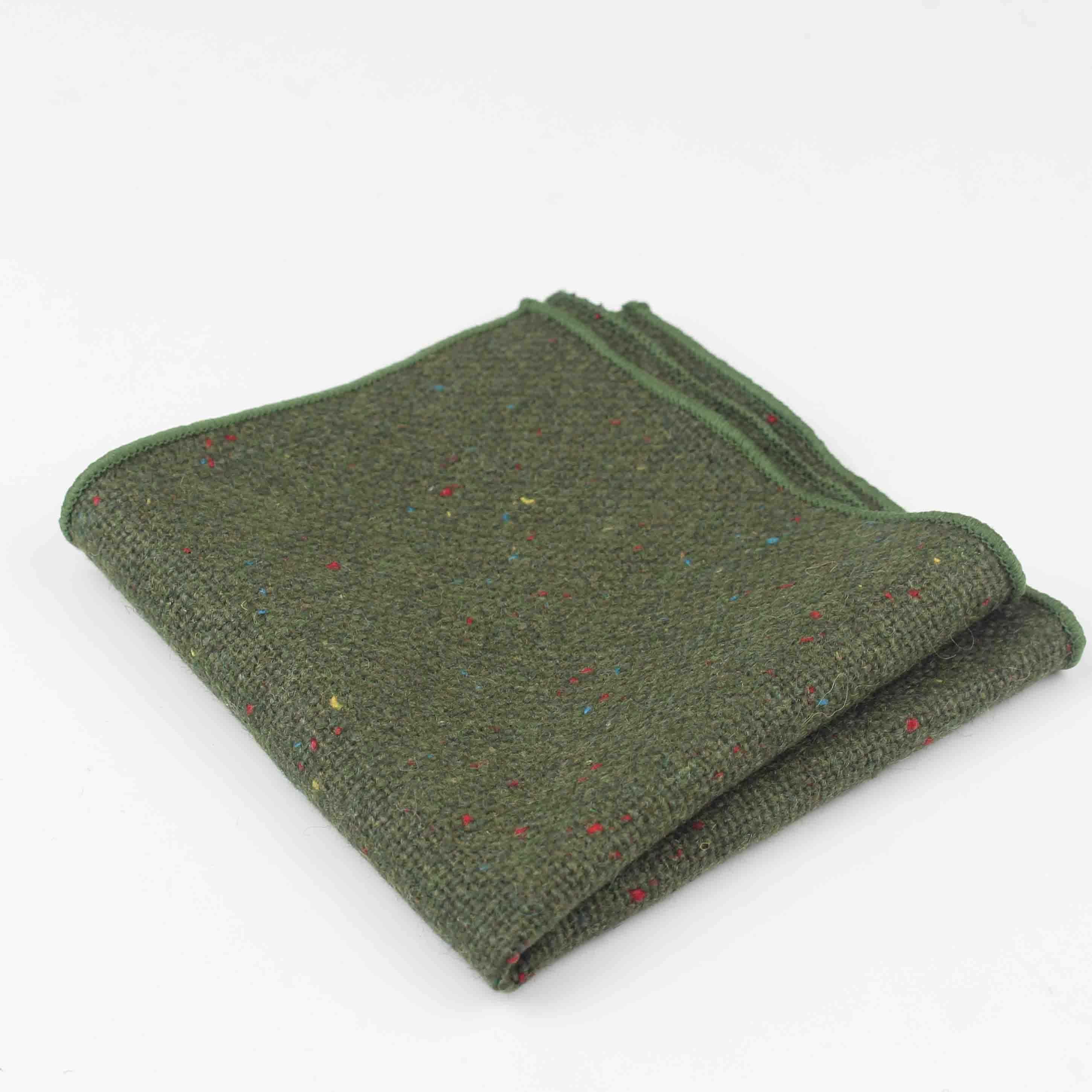 Men Suit Accessories Wedding Business Banquet Handkerchief Tweed Hanky Wool Pocket Square