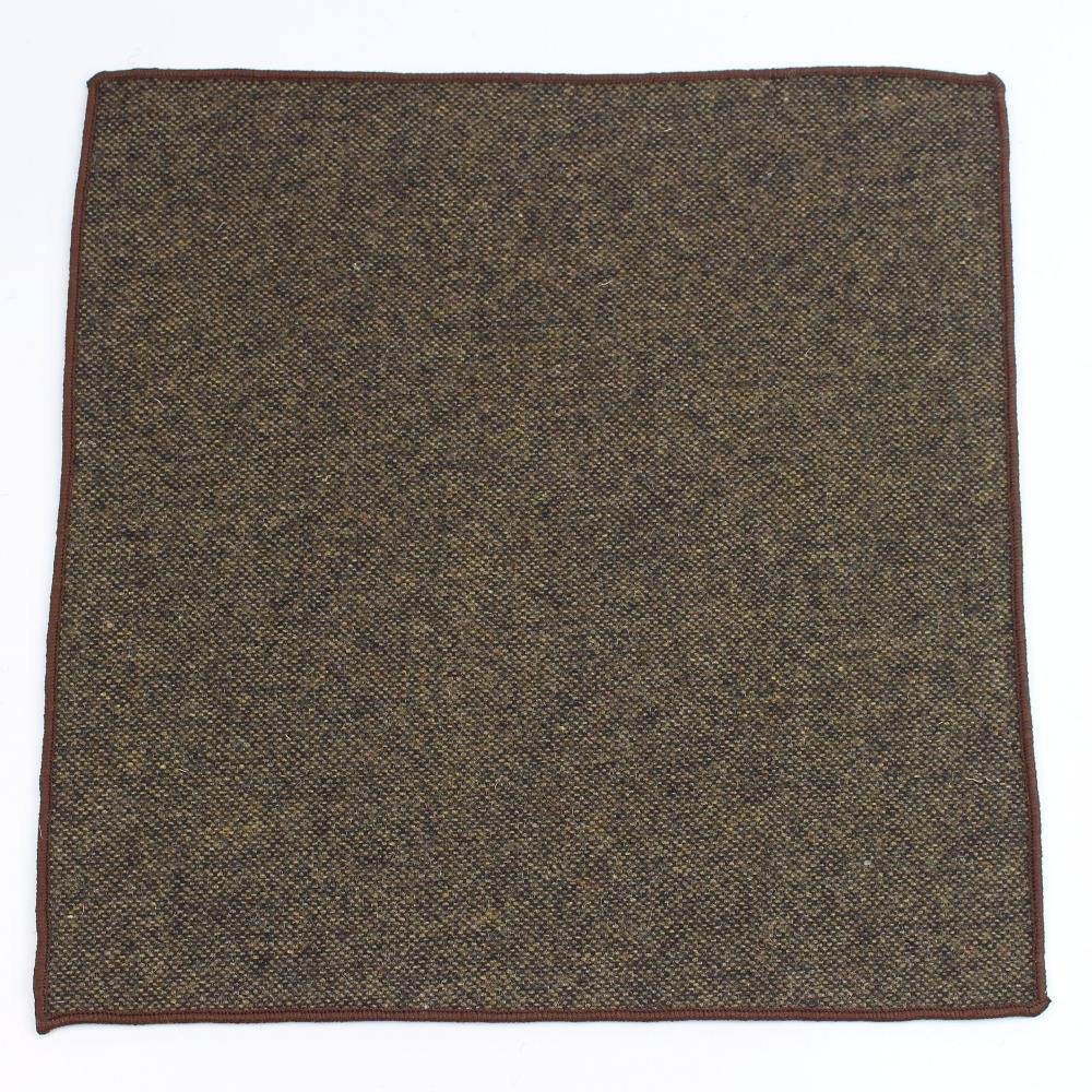 Men Suit Accessories Wedding Business Banquet Handkerchief Tweed Hanky Wool Pocket Square