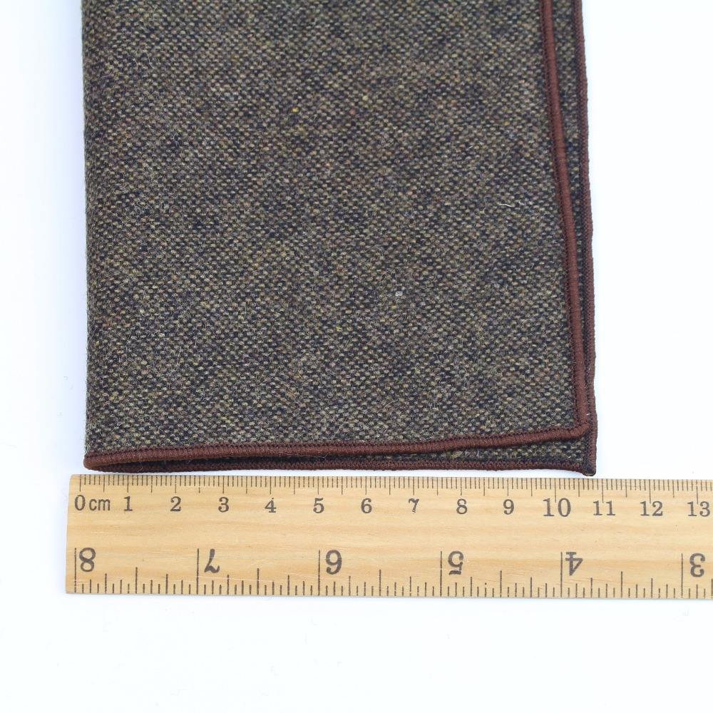 Men Suit Accessories Wedding Business Banquet Handkerchief Tweed Hanky Wool Pocket Square