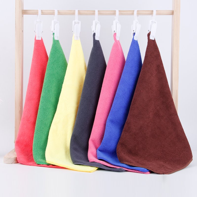 China cheap promotion high quality custom cartoon design printed wash cloth handkerchief baby kids small mini hand face towel