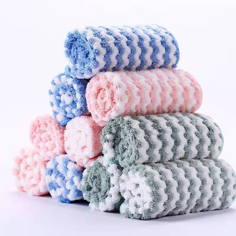 Super Absorbing Dish Cloth Coral Fleece Kitchen Towel