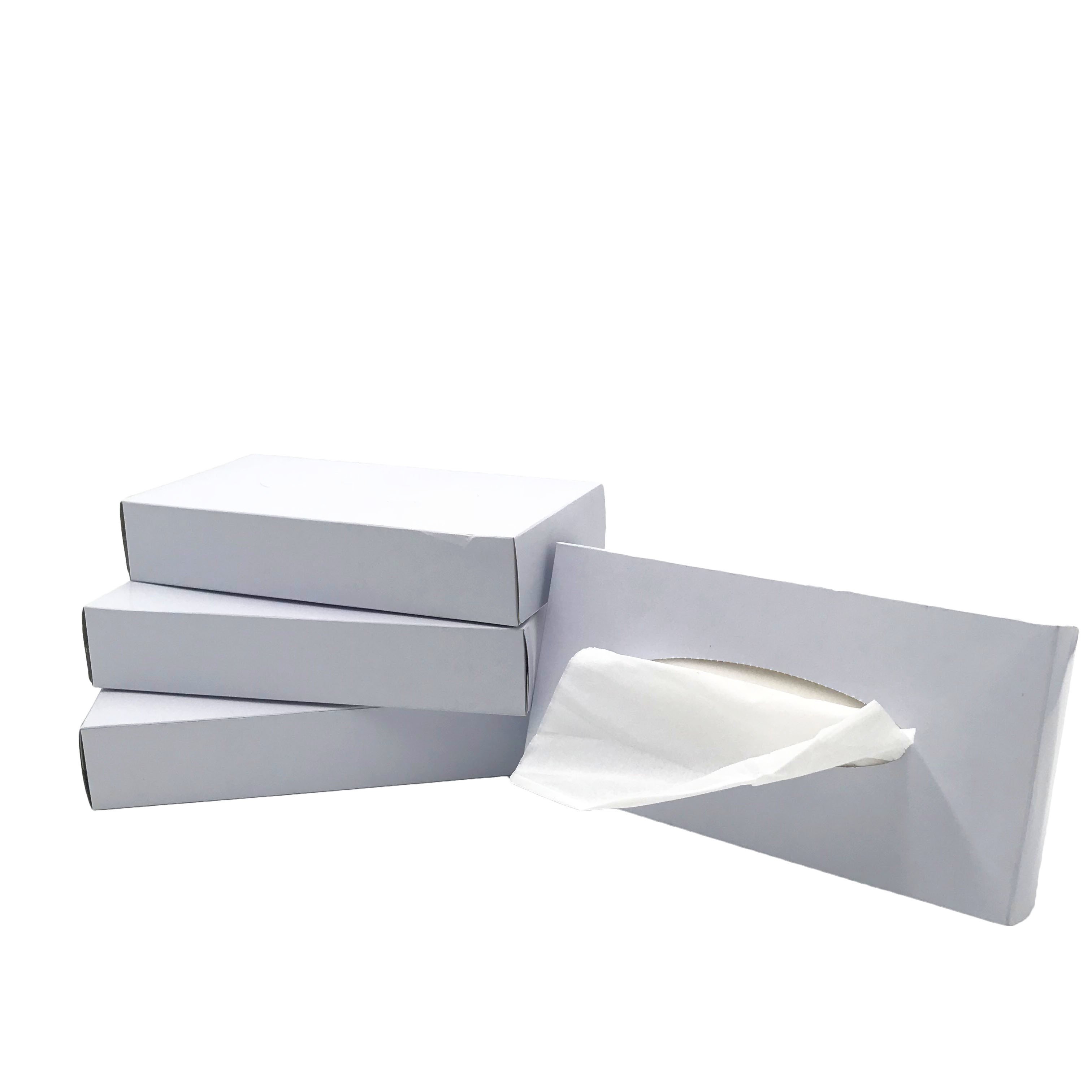 100 Sheets Premium super soft box facial tissue with flat box 2 ply facial tissues