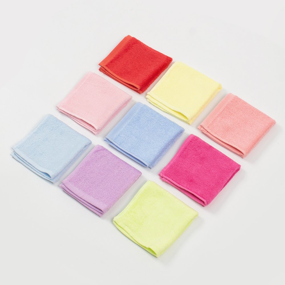Hot Sale 100% Bamboo Face Cloth Handkerchief Kids Bamboo Cotton Blended Washcloths Towel For Baby Soft And Absorbent