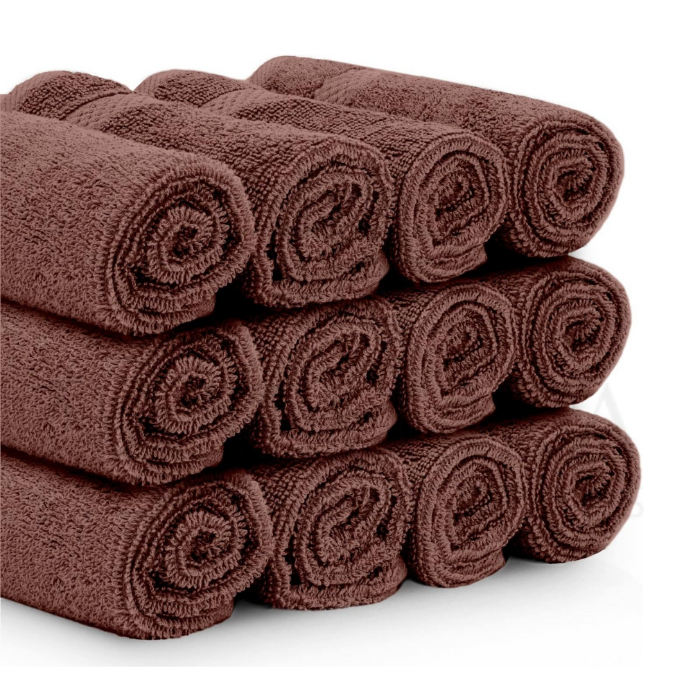 100% Organic Cotton Luxury Face Hand Towels Quick Dry High Quality Factory Manufactured Custom Logo Design Absorbent Roll
