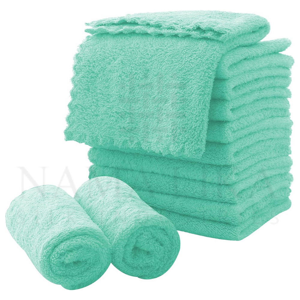 100% Organic Cotton Luxury Face Hand Towels Quick Dry High Quality Factory Manufactured Custom Logo Design Absorbent Roll