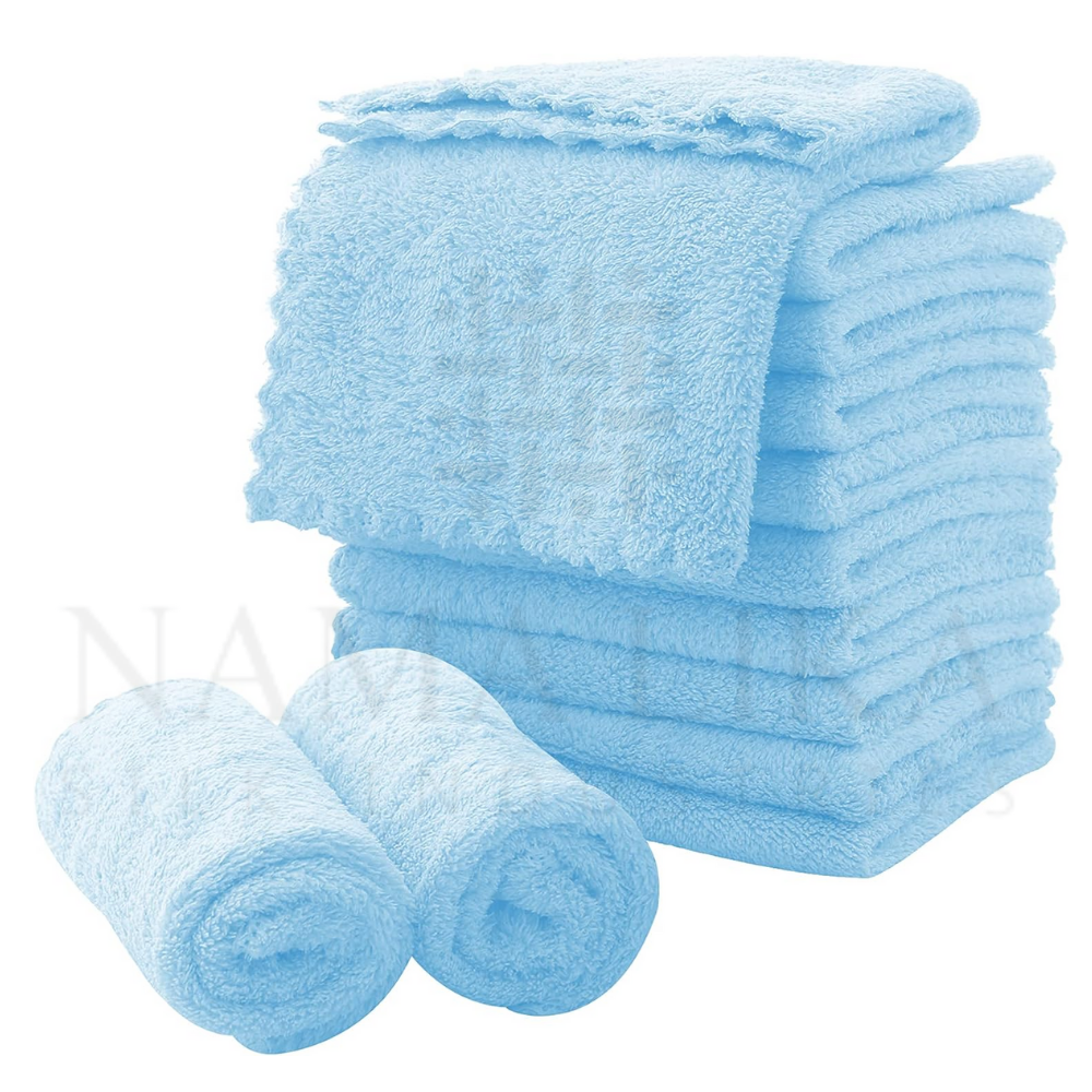 100% Organic Cotton Luxury Face Hand Towels Quick Dry High Quality Factory Manufactured Custom Logo Design Absorbent Roll