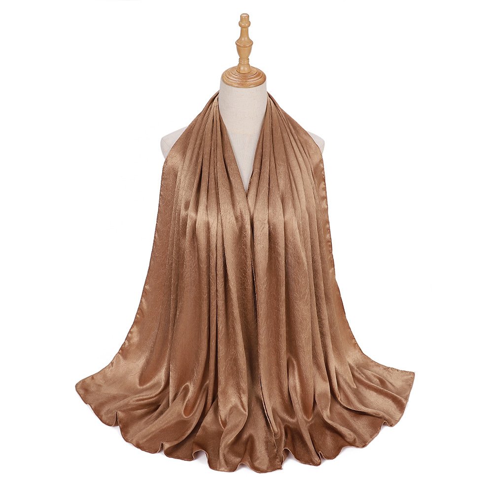 Malaysia new simulation silk silk silk long scarf women's shawl cover head scarf