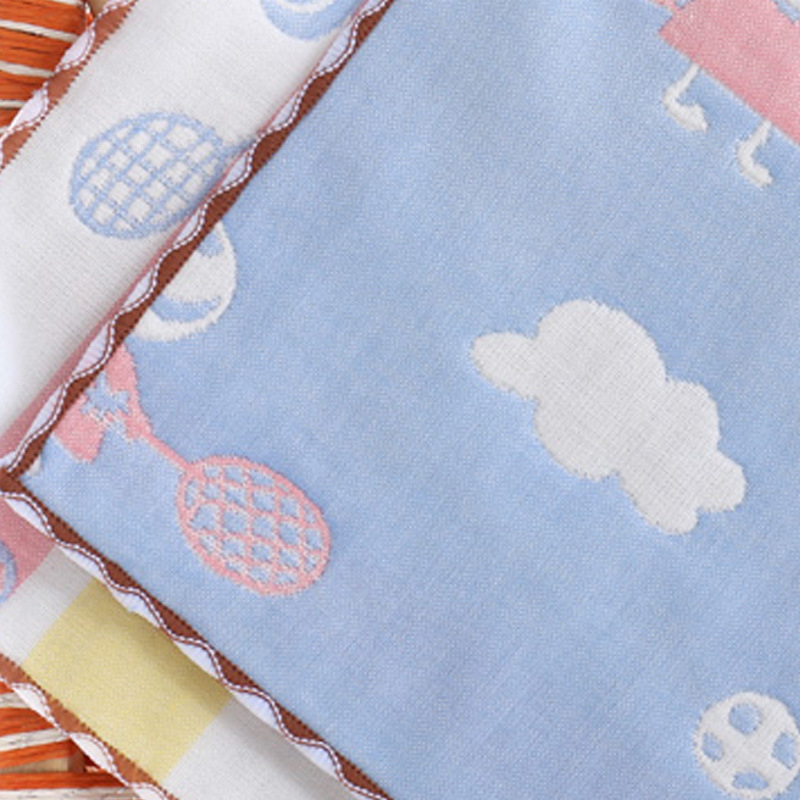 Six layer baby gauze towel kindergarten towel Babies handkerchief