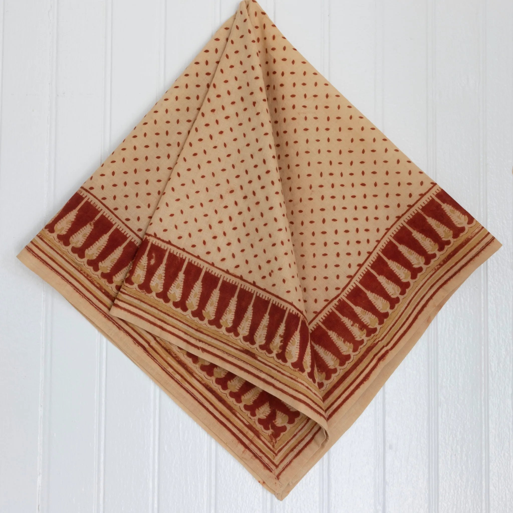 Handmade Square Scarf & Handkerchiefs from India100% Cotton Bandana- Hand Painted Kerchief Hair scarf Handkerchief Handbag Tie