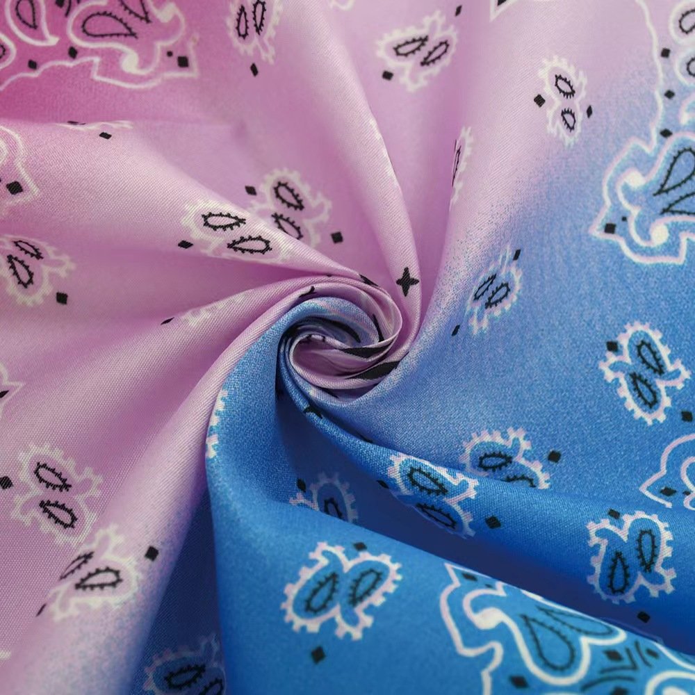 multifunctional bandana colourful custom square scarf printing headwear paisley handkerchief classic custom bandana with logo