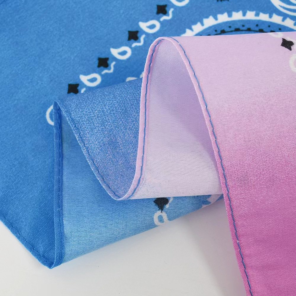 multifunctional bandana colourful custom square scarf printing headwear paisley handkerchief classic custom bandana with logo