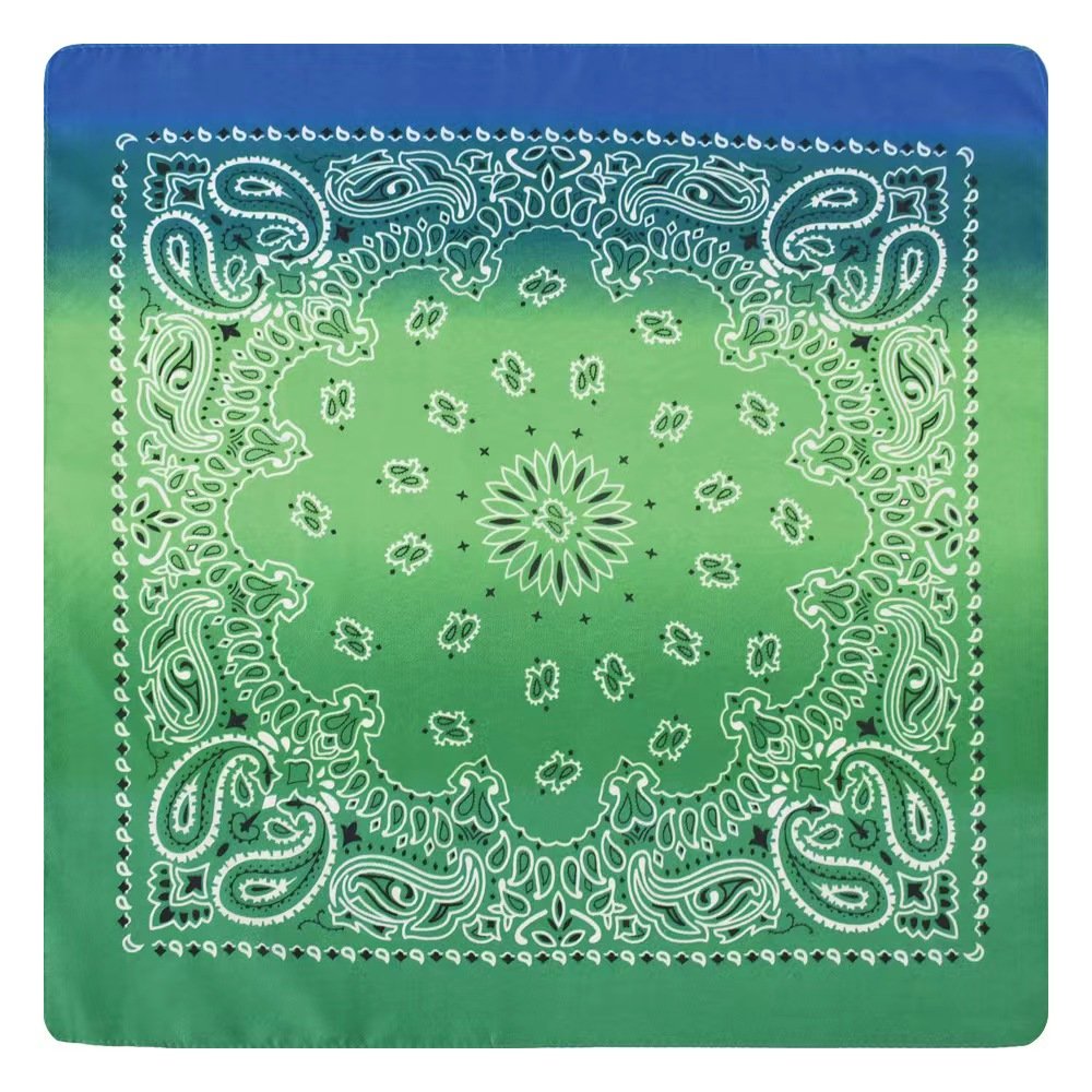 multifunctional bandana colourful custom square scarf printing headwear paisley handkerchief classic custom bandana with logo