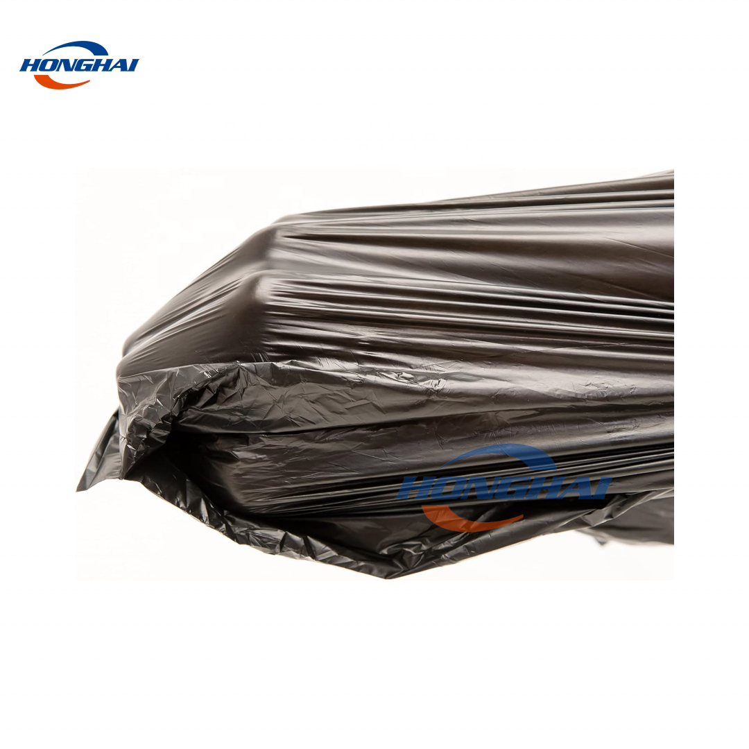 Wholesale Small Black Plastic Carrier Bags,Bottle Bags Shopping Bags,Factory Garbage T shirt Plastic Bag Heavy Duty